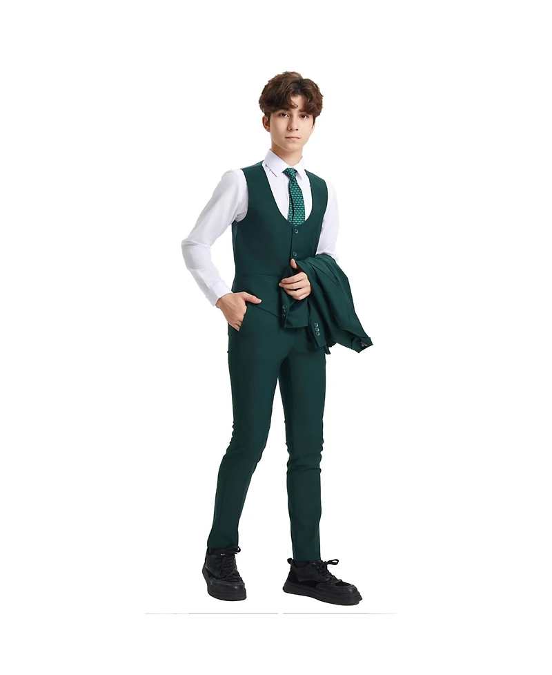 Stacy Adams Big Boys Green 5 Pc Suits