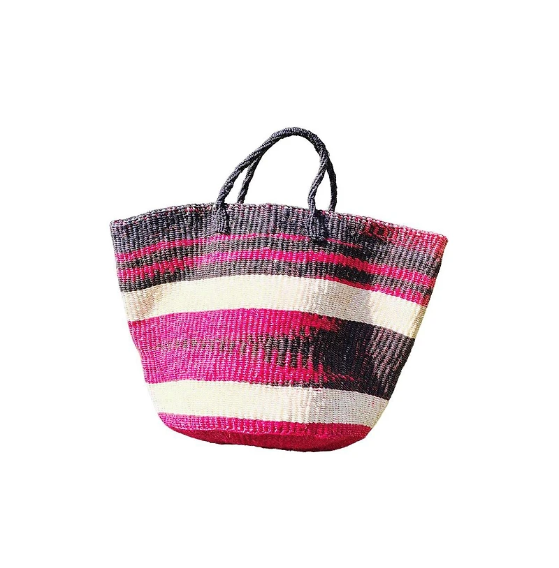 Boldly Endure Large Handmade Sustainable Basket Tote