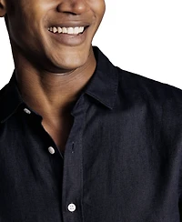 Charles Tyrwhitt Men's Slim-Fit Button-Down Linen Shirt