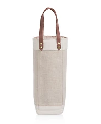 Legacy Pinot Jute Single Bottle Insulated Wine Tote Bag