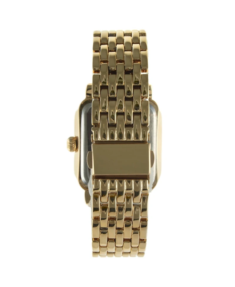 Peugeot Women's Gold Tank Bracelet Watch with Panther Link Gold-Tone Bracelet Strap