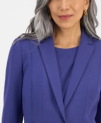 Kasper Women's Stretch Crepe One Button Blazer