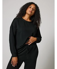 Lovall Women's Luxe Lounge Regular Jogger + Sweatshirt