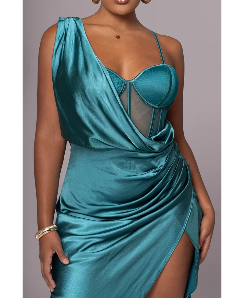 Jluxlabel Women's Anastacia Drape Maxi Dress