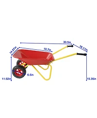 Red Metal Garden Trolley