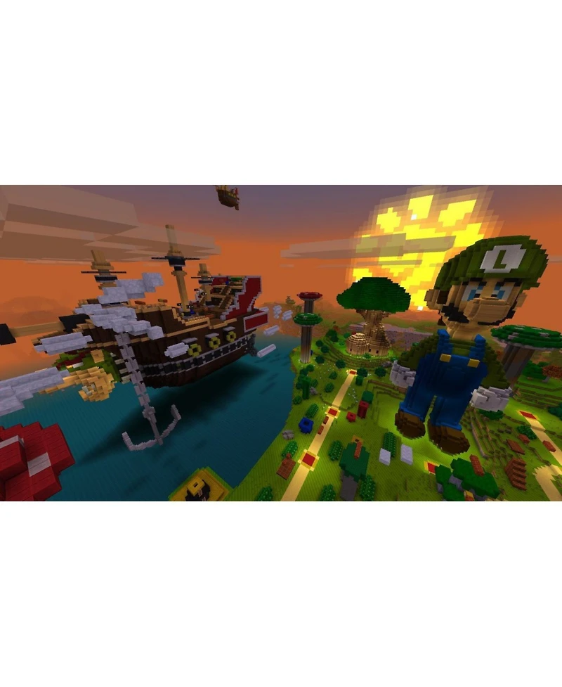 Nintendo Switch White Oled Console with Minecraft: Switch Edition, Surge Accessory Gaming Kit, MightySkins Console and Controller Skin Voucher