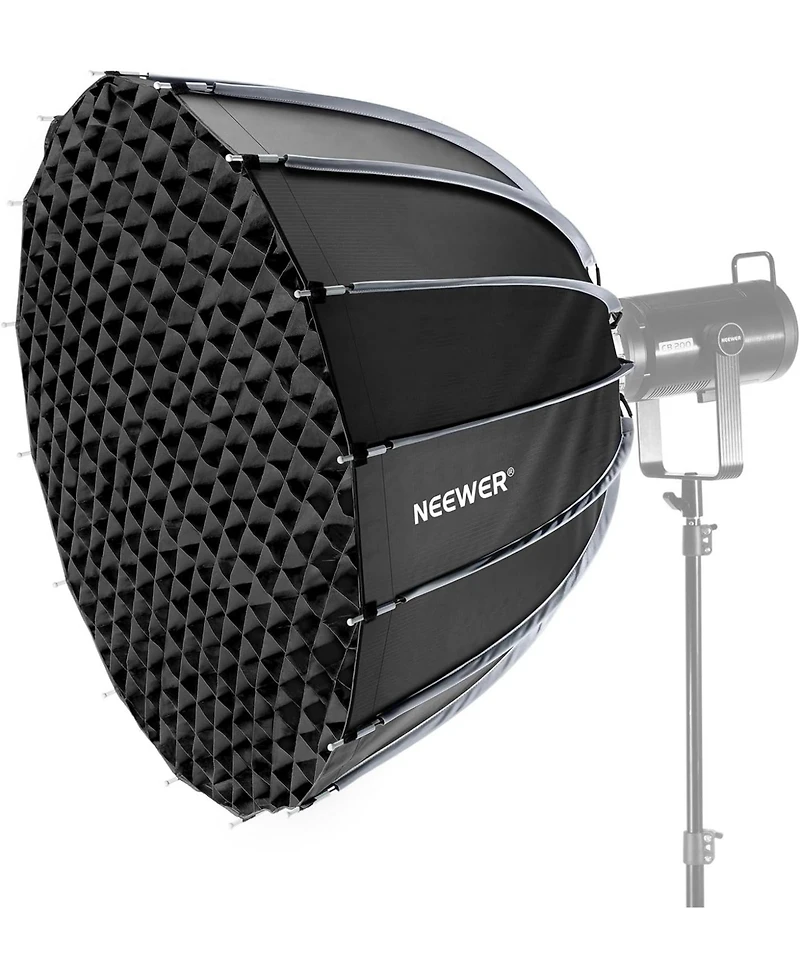 Neewer 35.4"/90cm Parabolic Softbox Bowens Mount, Quick Release with Diffusers/Grid/Bag for Video Continuous Lighting CB60 CB200B MS60 MS150B Q4