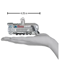 Old World Christmas 1.75" Adult Beverages Coors Light Chill Train Ornament