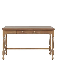 Martha Stewart Collection 48" Solid Wood Tabitha Desk with 1 Drawer and Turned Legs