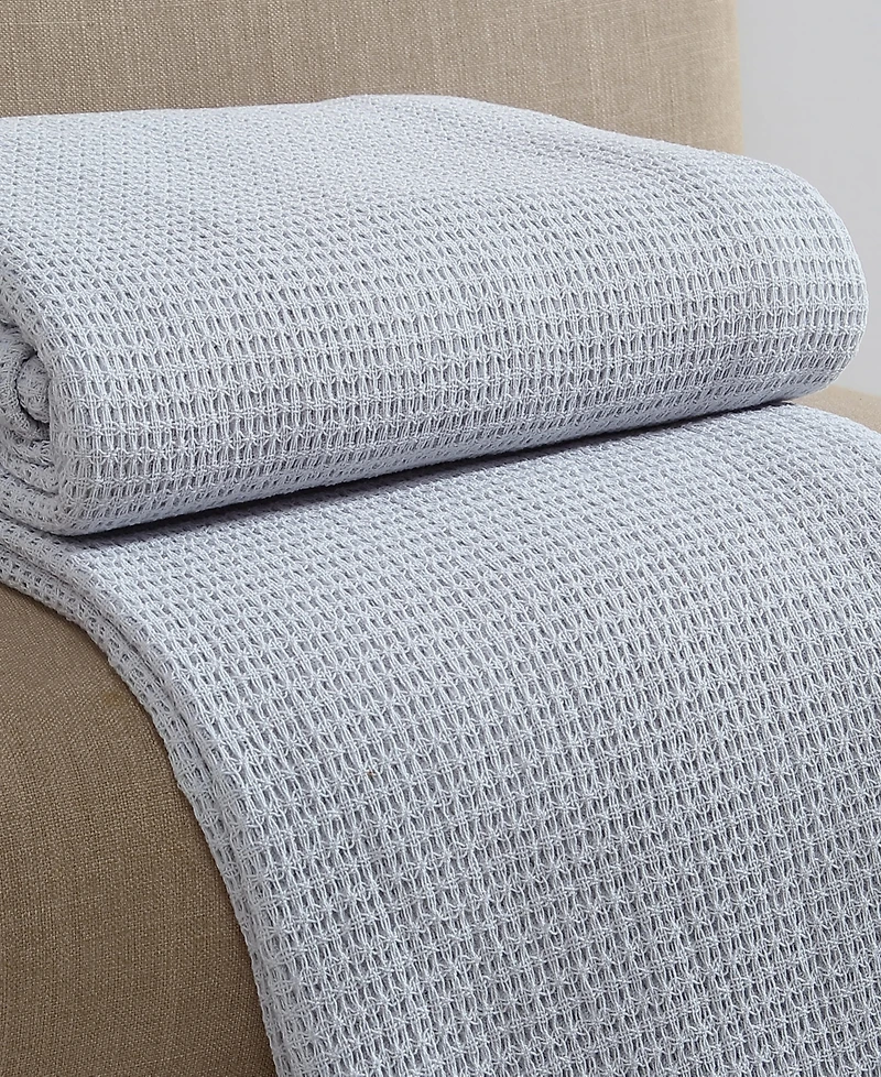 Calvin Klein Honeycomb Cotton Woven Blanket, King