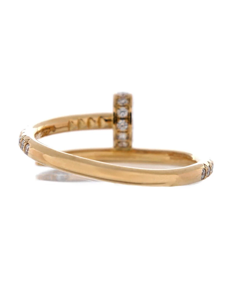 Pre-Owned Cartier Small Juste un Clou Paved Ring 18K Gold with Diamonds