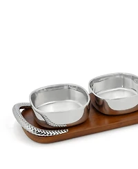 Nambe Braid Condiment Trio
