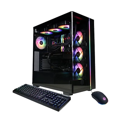 Gamer Supreme Liquid Cool Gaming Desktop Ryzen 7 9800X3D 32GB Ram Nvidia GeForce Rtx 5070 Ti 2TB Ssd Storage - Black