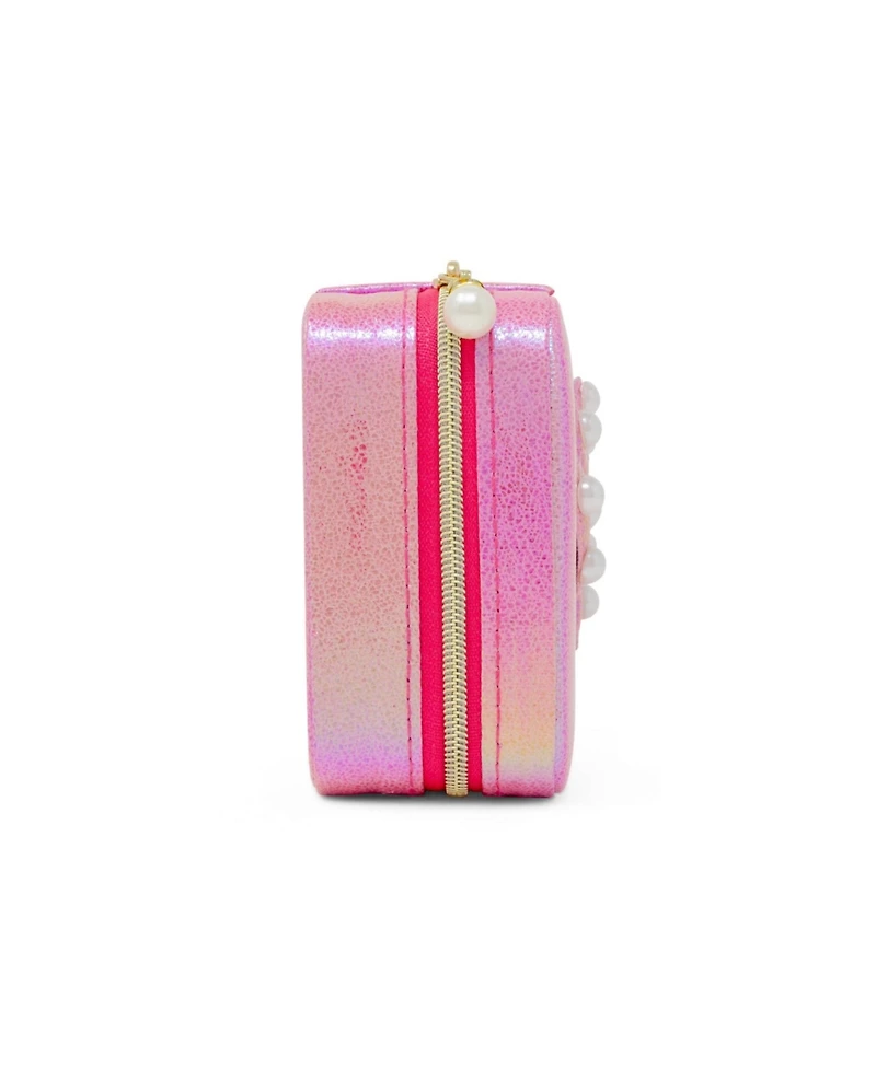 Zomi Gems Girls Mermaid Seashell Pearl Jewelry Box, Hot Pink