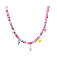Zomi Gems Girls Colorful Disk Necklace & Charm Duo