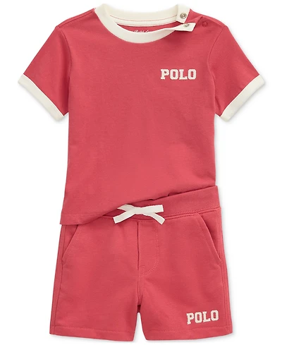 Polo Ralph Lauren Baby Boys Jersey Tee & French Terry Short Set