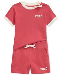 Polo Ralph Lauren Baby Boys Jersey Tee & French Terry Short Set