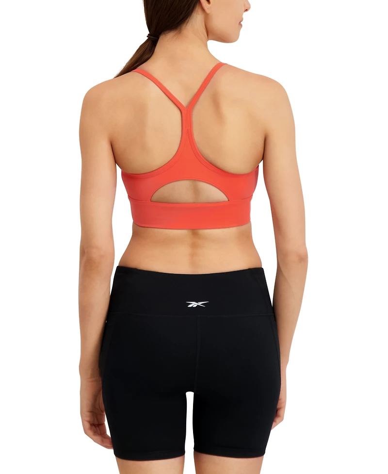 Reebok Women's Id Train Tri-Back Mid-Impact Sports Bra