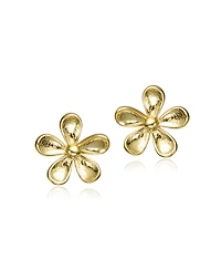 14K Gold Plated Flower Earrings