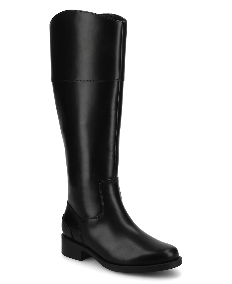 Journee Collection Women's Dressage Round Toe Riding Boots