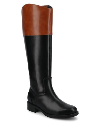 Journee Collection Women's Dressage Round Toe Riding Boots