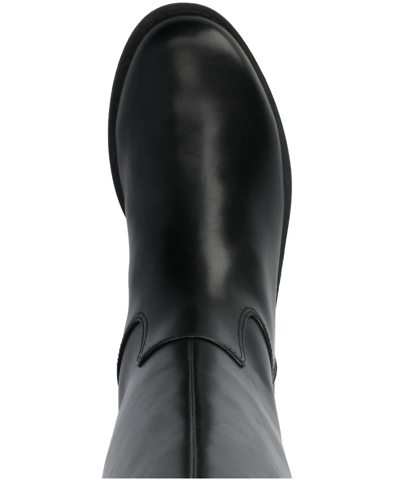 Journee Collection Women's Gema Round Toe Riding Boots
