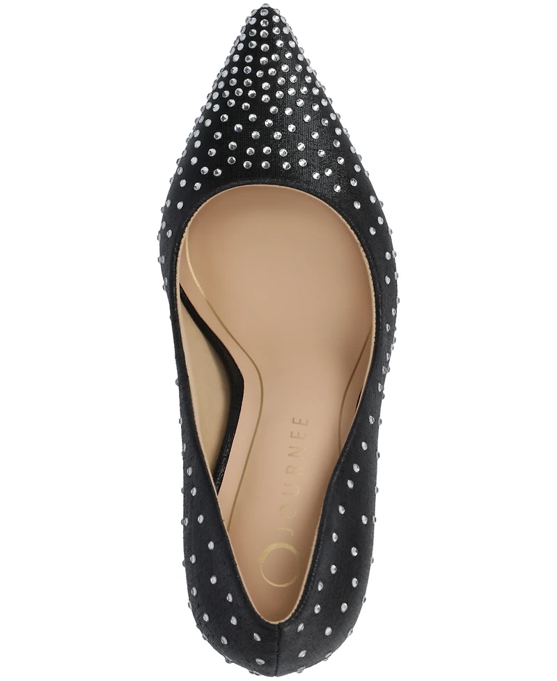 Journee Collection Women's Venus Pointed Toe Comfort Dress Pumps