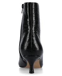 Journee Collection Women's Arely Kitten Heel Pointed Toe Dress Booties