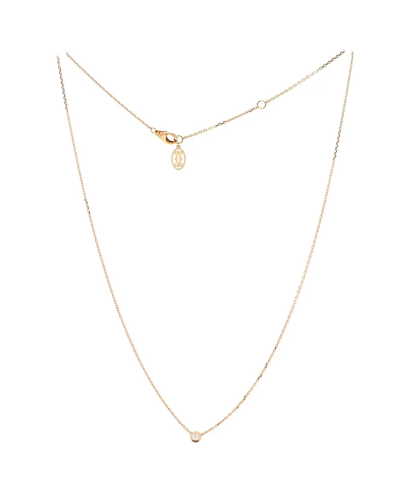 Pre-Owned Cartier Xs Cartier D'Amour Pendant Necklace 18K Rose Gold with Diamond