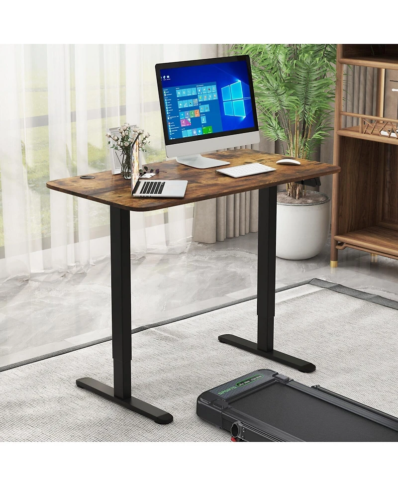 Electric Standing Desk Adjustable Stand up Computer Anti-collision