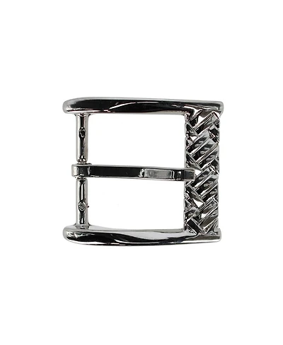 Trafalgar Men's 40mm Solid Brass Basketweave Design Italian Harness Belt Buckle