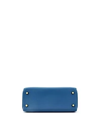 Pre-Owned Hermes Kelly 25 Handbag Blue Togo with Gold Hardware