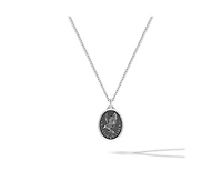 Vincero Mens Necklace, Built Different Collection, The Eagle Pendant- Sterling Silver, 21” Chain