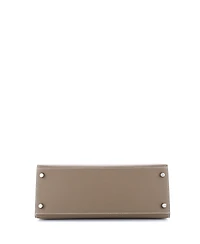 Pre-Owned Hermes Kelly 28 Handbag Grey Epsom with Palladium Hardware
