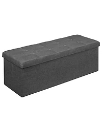 Gouun Fabric Folding Storage with Divider Bed End Bench