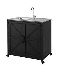 Outdoor Kitchen Sink Station with Cabinet