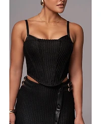 Jluxlabel Women's Textured Harley Corset Top