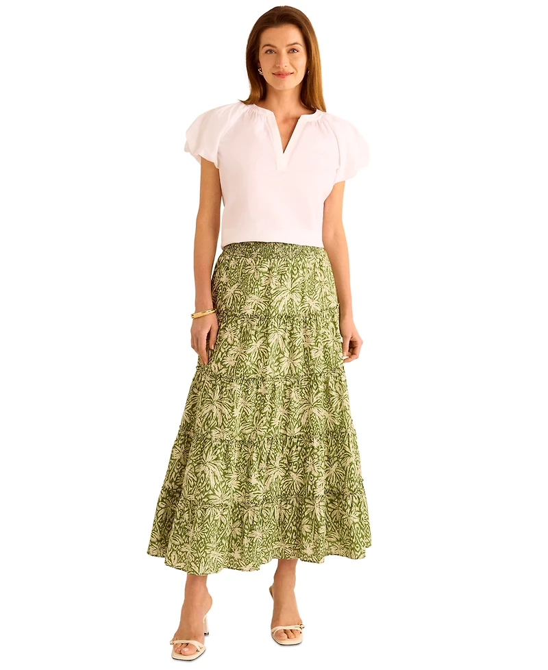 Vince Camuto Women's Cotton Puff-Sleeve Blouse
