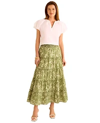 Vince Camuto Women's Cotton Puff-Sleeve Blouse