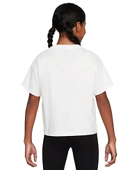 Nike Big Girls Sportswear Time to Shine Graphic Cotton T-Shirt