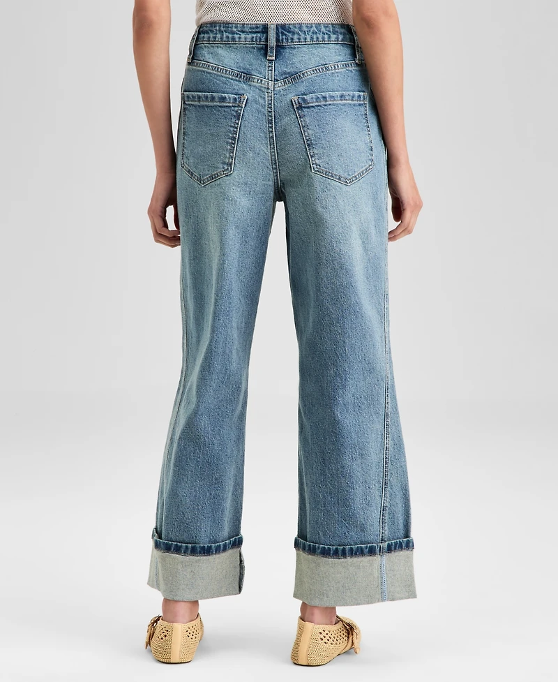 And Now This Women's High-Rise Seamed Cuffed Jeans, Exclusively at Macy's