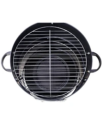 17" Steel Charcoal Smoker Bbq Grill - Black