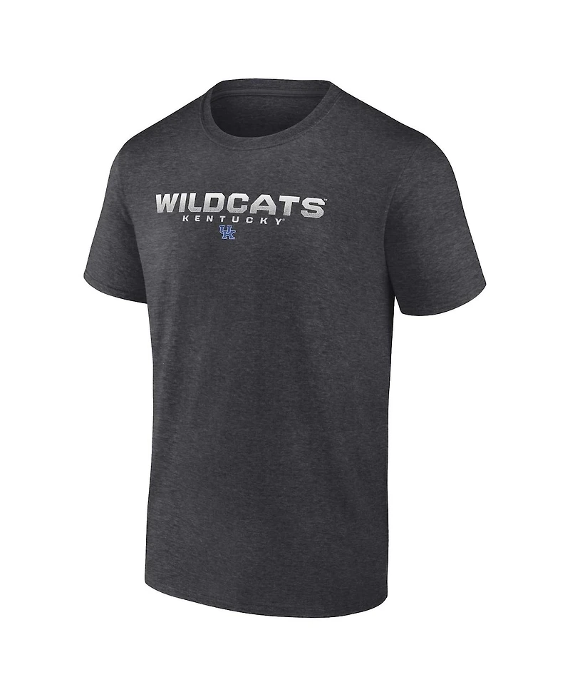 Fanatics Men's Heather Charcoal Kentucky Wildcats Iconic Battle Scars T-Shirt