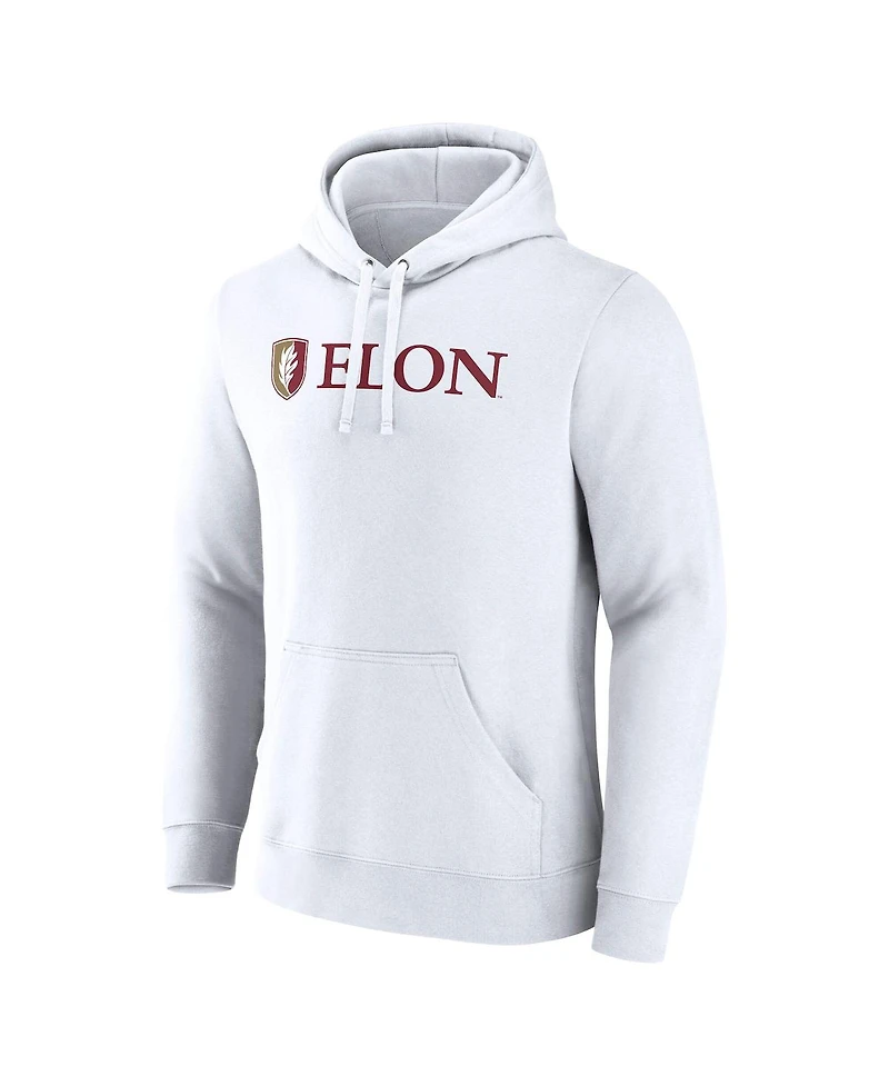 Fanatics Men's White Elon Phoenix Primary Logo Pullover Hoodie