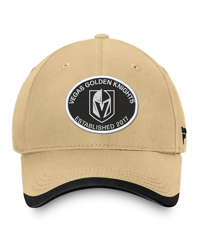 Fanatics Men's Tan Vegas Golden Knights Fundament Adjustable Hat