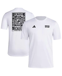 Adidas Men's White Inter Miami Cf Local Wrap T-Shirt