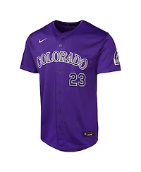 Nike Big Boys and Girls Kris Bryant Purple Colorado Rockies Alternate Limited Player Jersey