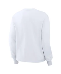 Nike Women's White Cleveland Browns Essential Long Sleeve Boxy T-Shirt