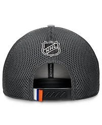 Fanatics Men's Gray New York Islanders Authentic Pro Home Ice Trucker Adjustable Hat