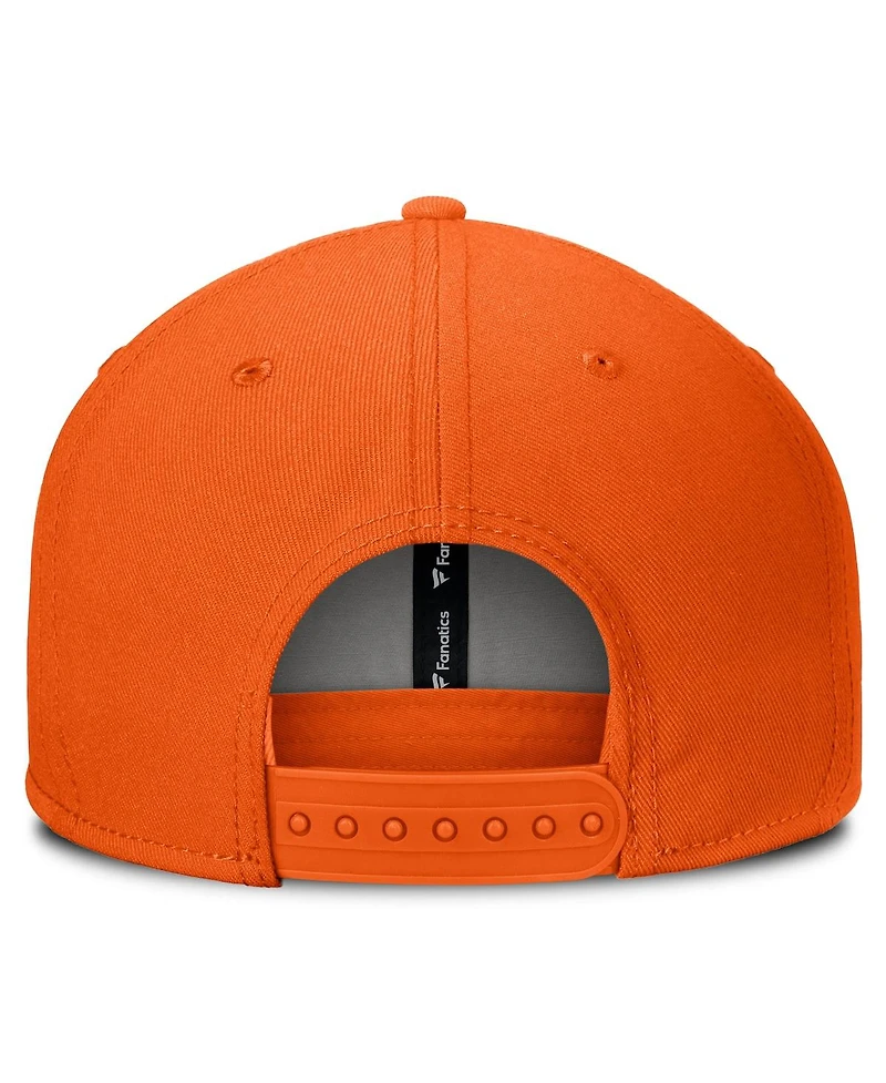 Fanatics Men's Orange Philadelphia Flyers Core Primary Logo Snapback Hat